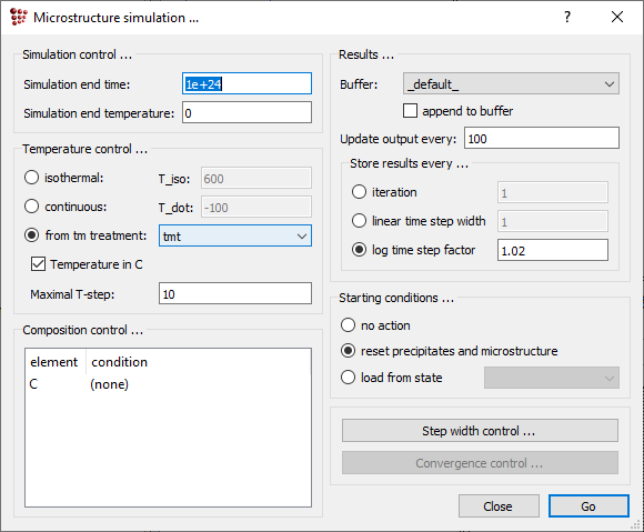 T22: Recrystallization on subgrain boundaries [MatCalc Documentation]